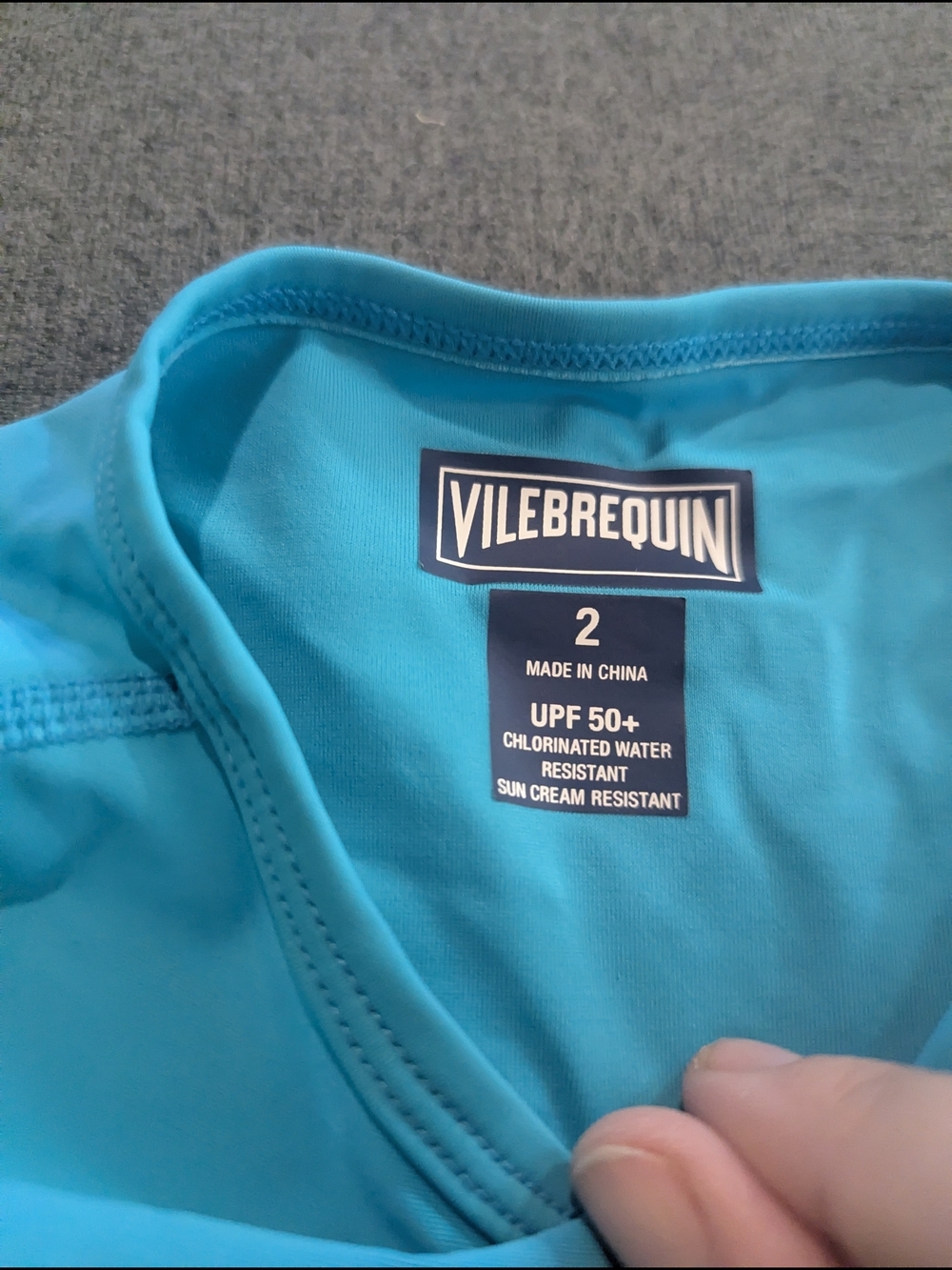 Vilebrequin Turquoise Long-Sleeve Turtle Rashguard - Picture 3 of 3